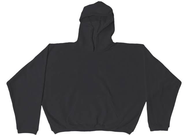 Sudadera con capucha Yeezy HD-01 sin estampado y bolsillos sin cremallera