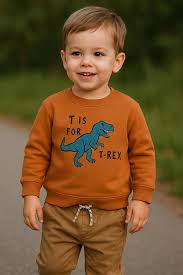 Garanimals Top de forro polar con estampado de dinosaurio T-Rex azul