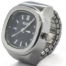 Reloj Anillo Cuadrado Romano Vintage de Cuarzo