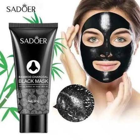 Mascarilla negra de carbón de bambú Sadoer – 60 g