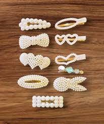 10 Piezas de Horquillas Elegantes y Modernas para Mujer en Color Beige