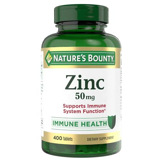 Natures Bounty Zinc 50 mg, paquete de 400 cápsulas