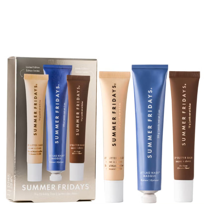Summer Fridays The Holiday Trio- Bálsamo labial con mantequilla