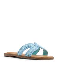 Aldo Itsandal sandalias planas azules para mujer