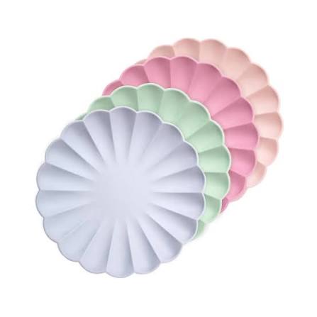 Meri Meri Paquete de 8 platos compostables para fiestas