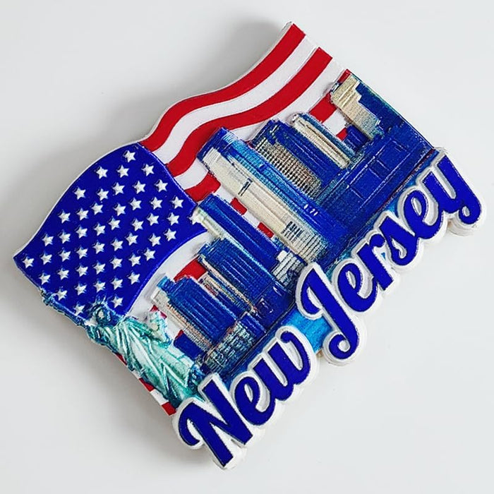 Imán para nevera MUYU Craft de Nueva Jersey, EE. UU., recuerdo de viaje - Quierox - Tienda Online