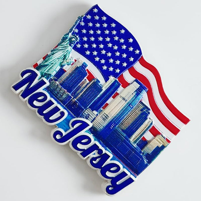 Imán para nevera MUYU Craft de Nueva Jersey, EE. UU., recuerdo de viaje - Quierox - Tienda Online