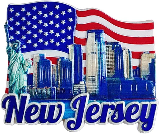 Imán para nevera MUYU Craft de Nueva Jersey, EE. UU., recuerdo de viaje - Quierox - Tienda Online