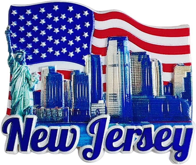 Imán para nevera MUYU Craft de Nueva Jersey, EE. UU., recuerdo de viaje - Quierox - Tienda Online
