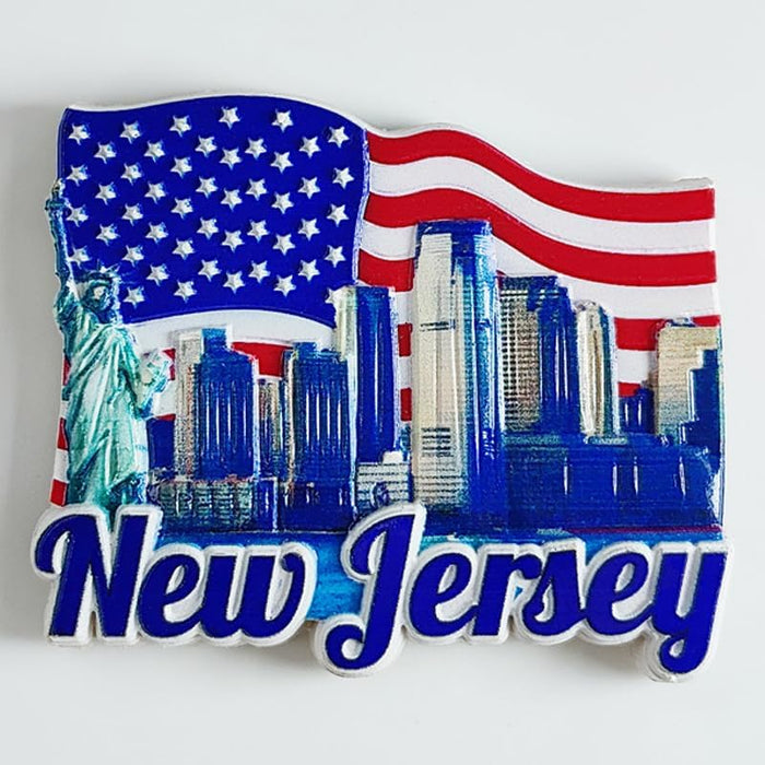 Imán para nevera MUYU Craft de Nueva Jersey, EE. UU., recuerdo de viaje - Quierox - Tienda Online