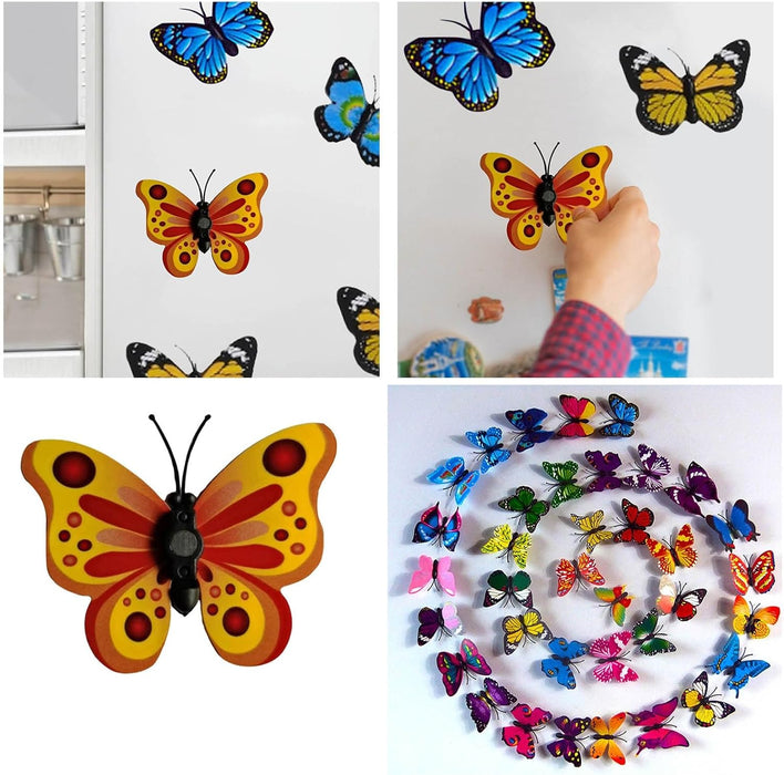 Imanes de mariposa 3D de PVC para nevera - Quierox - Tienda Online