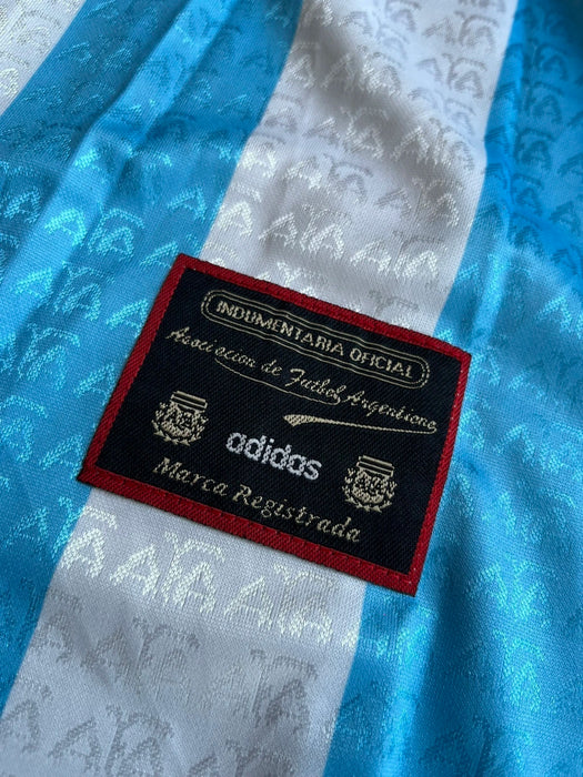 Camiseta Argentina Maradona #10 Premium - Celeste/Blanco