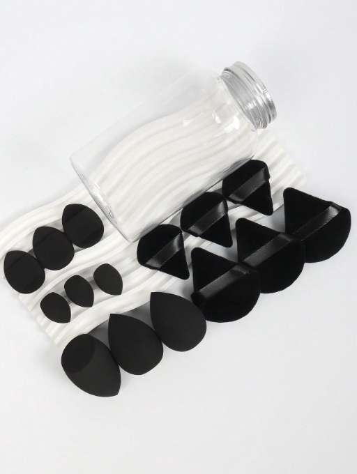 SHEIN 15 piezas Juego de brochas de maquillaje de primavera con tubo