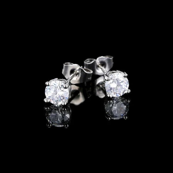Imperiumjewelry Pendientes clásicos de botón (plata) - Quierox - Tienda Online