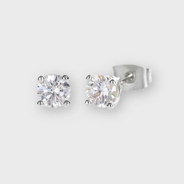 Imperiumjewelry Pendientes clásicos de botón (plata) - Quierox - Tienda Online