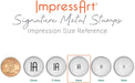 ImpressArt - Sello de metal con diseño exclusivo hecho a mano, 6 mm - Quierox - Tienda Online