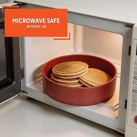 IMUSA Calentador de tortillas de 20 cm con tapa, plástico terracota - Quierox - Tienda Online