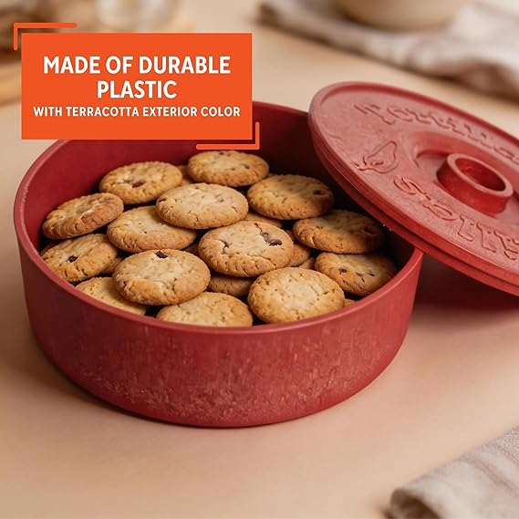 IMUSA Calentador de tortillas de 20 cm con tapa, plástico terracota - Quierox - Tienda Online