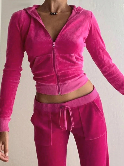 INAWLY Conjunto sudadera con capucha de manga larga y pantalones casual para mujer - Quierox - Tienda Online
