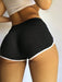 INAWLY Shorts de pista con ribete en contraste - Quierox - Tienda Online