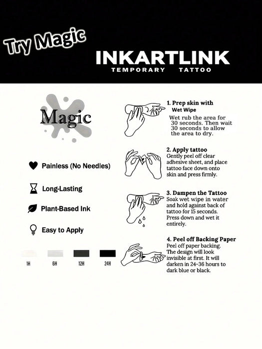 INKARTLINK Tecnología revolucionaria para tatuajes, semipermanentes con texto - Quierox - Tienda Online