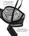 INLYRIC Sujetadores sin tirantes transparentes de malla para mujer - Quierox - Tienda Online