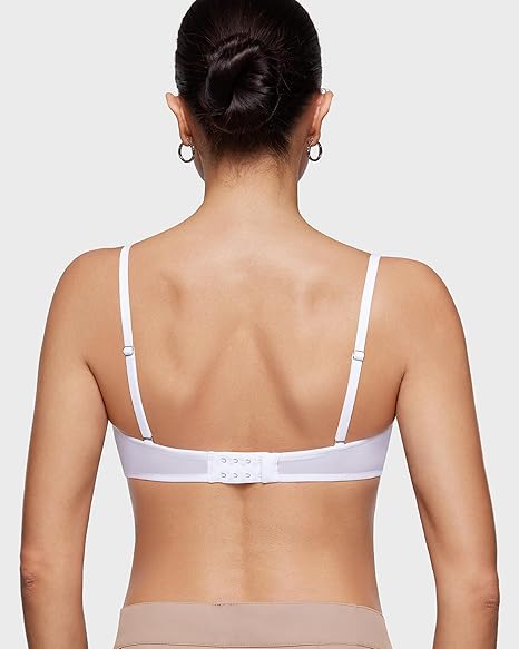 INLYRIC Sujetadores sin tirantes transparentes de malla para mujer - Quierox - Tienda Online