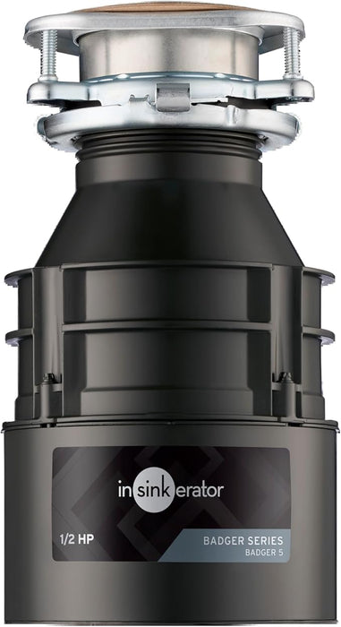 InSinkErator Badger 5 - Triturador de basura, serie estándar de 1/2 HP - Quierox - Tienda Online