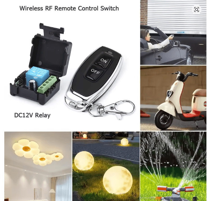 Interruptor de 2 control remoto universal para puerta de garaje, 433 MHz - Quierox - Tienda Online