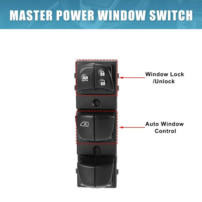 Interruptor de control maestro de ventana eléctrica de coche, para Nissan Juke - Quierox - Tienda Online