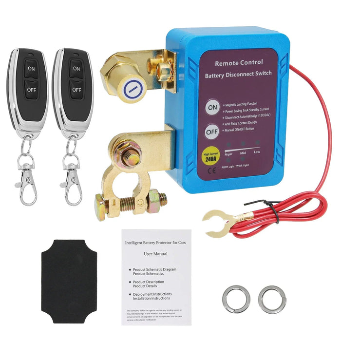Interruptor de desconexión remota de batería, 12/24V, 240A - Quierox - Tienda Online