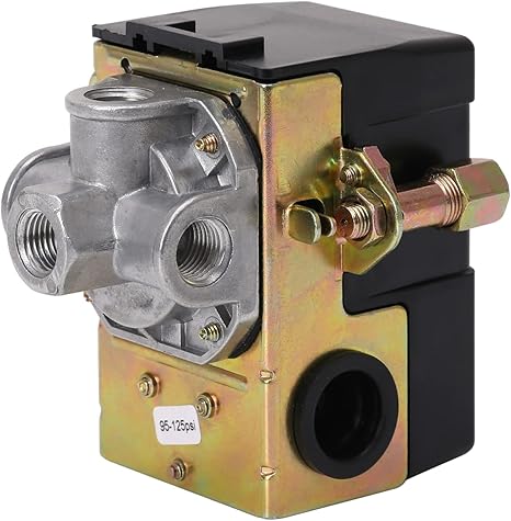 Interruptor de presión para compresor de aire, 95 - 125 PSI, 4 puertos 220V - Quierox - Tienda Online