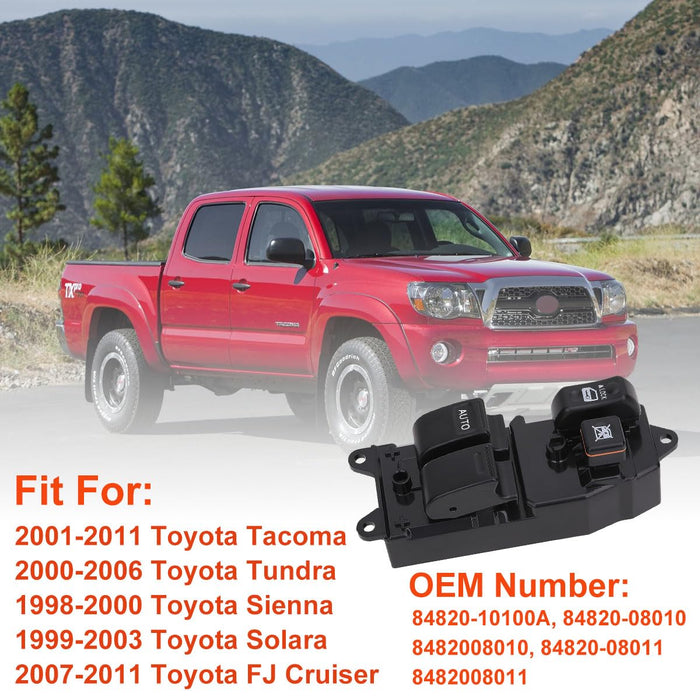Interruptor de ventana eléctrica de puerta de repuesto para Toyota Tacoma 2001 - 2011 - Quierox - Tienda Online