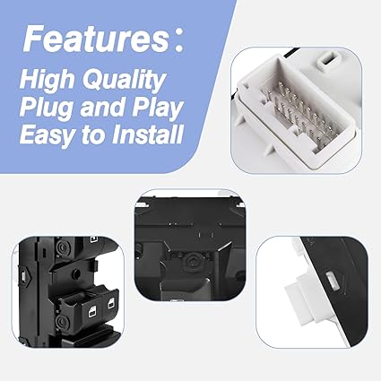 Interruptor principal de la ventana de la puerta del conductor delantera para Kia Forte 2019 - 2021 reemplaza a 93571M6100 - Quierox - Tienda Online