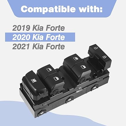 Interruptor principal de la ventana de la puerta del conductor delantera para Kia Forte 2019 - 2021 reemplaza a 93571M6100 - Quierox - Tienda Online