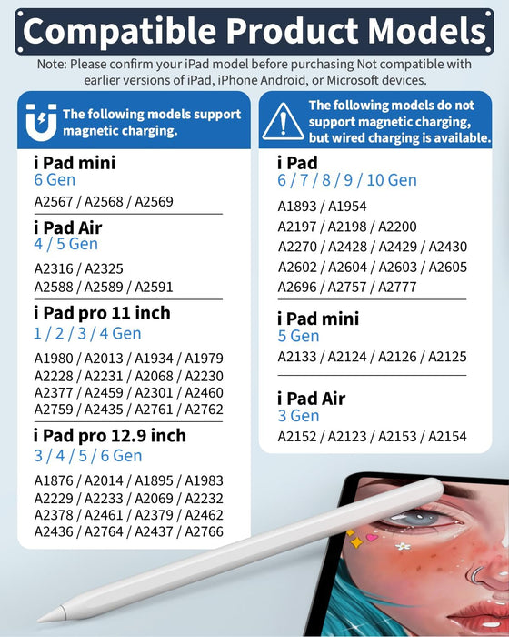 iPad Pencil de segunda generación con carga inalámbrica magnética - Quierox - Tienda Online
