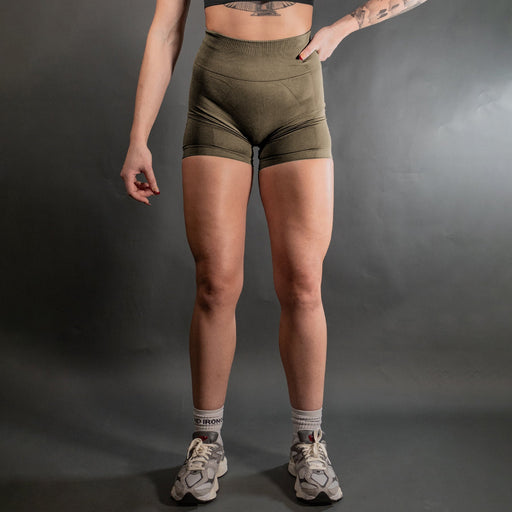 Iron Grind Pantalones cortos sin costuras Reborn Contour Verde salvia - Quierox - Tienda Online