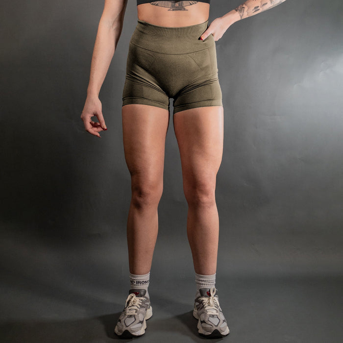 Iron Grind Pantalones cortos sin costuras Reborn Contour Verde salvia - Quierox - Tienda Online