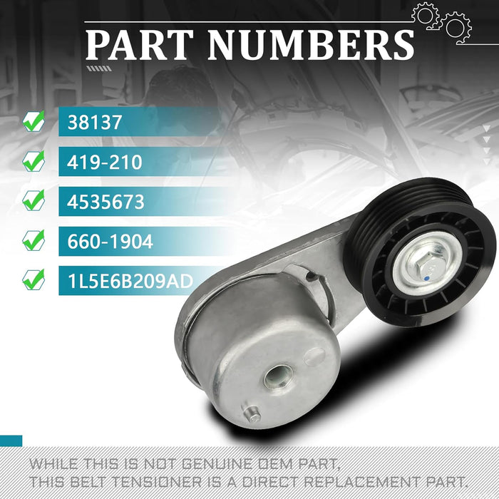 IRONTEK 38137 Conjunto de polea tensora de correa para Ford Explorer 2000-2010 - Quierox - Tienda Online