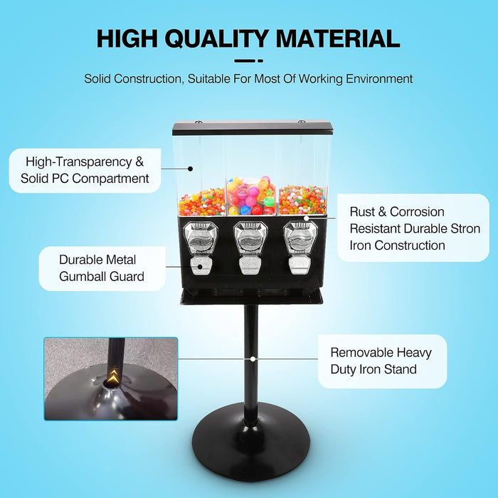 IRONWALLS Máquina expendedora comercial de dulces con soporte - Quierox - Tienda Online