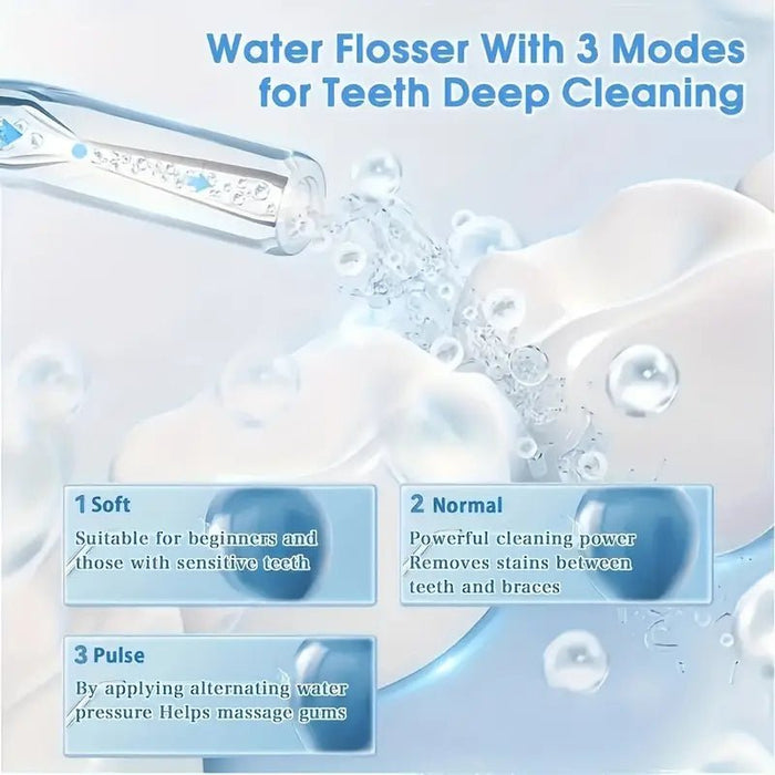 Irrigador bucal eléctrico inteligente con control de presión, Limpieza profunda de dientes - Quierox - Tienda Online
