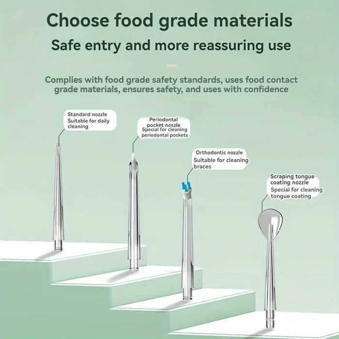 Irrigador dental eléctrico con hilo de agua, irrigador oral con chip inteligente limpieza profunda - Quierox - Tienda Online