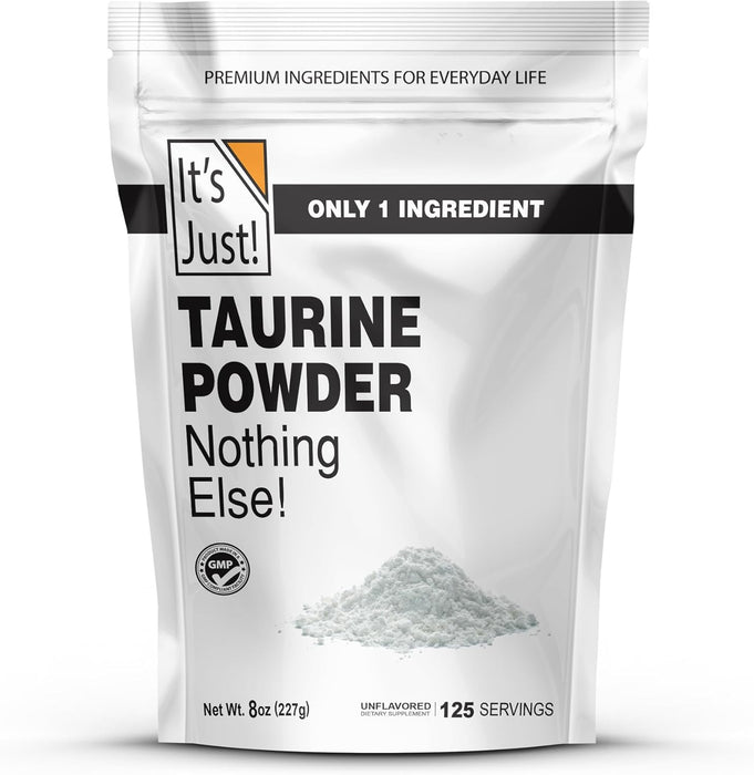 It's Just! - Taurina en polvo, suplemento previo al entrenamiento, sin sabor (113 porciones) - Quierox - Tienda Online