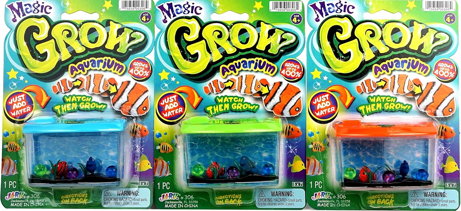 JA - RU Magic Grow - Acuario - Juego de juguetes de crecimiento de peces (1 unidad) - Quierox - Tienda Online
