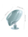 Jabonera de plástico de una pieza, diseño de hojas de fantasía, jabonera para baño - Quierox - Tienda Online