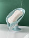 Jabonera de plástico de una pieza, diseño de hojas de fantasía, jabonera para baño - Quierox - Tienda Online