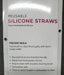 Jacent Biosmart 6 pajitas o sorbetes de silicona reutilizables con cepillo de limpieza - Quierox - Tienda Online
