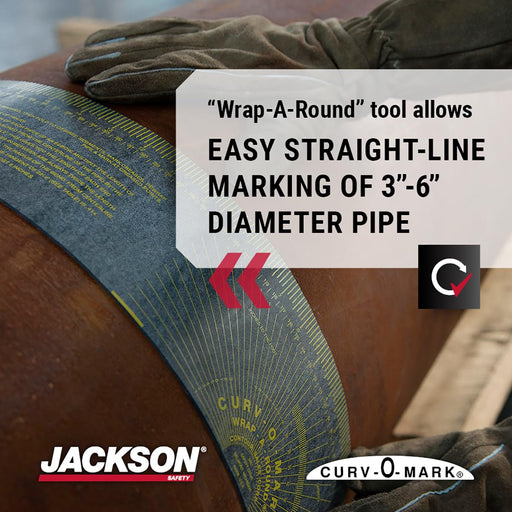 Jackson Safety 14752 Wrap-A-Round, Mediano, longitud de 4 pies x 3-7/8 - Quierox - Tienda Online