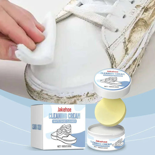 Jakehoe Pasta Limpiadora de calzado multifuncional, suave de eliminación eficaz de manchas 100g - Quierox - Tienda Online