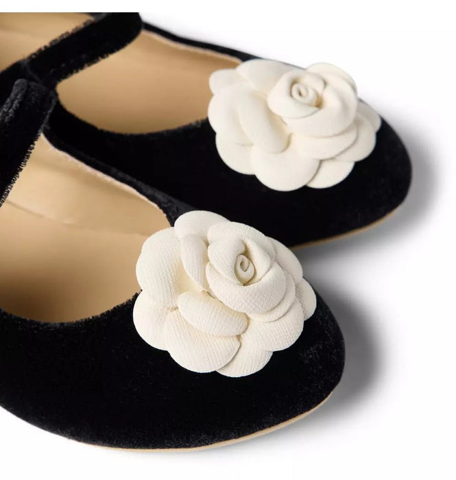 Janie And Jack Bailarinas con roseta de terciopelo - Quierox - Tienda Online